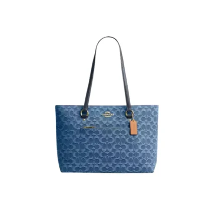 Station Tote Bag In Signature Denim
