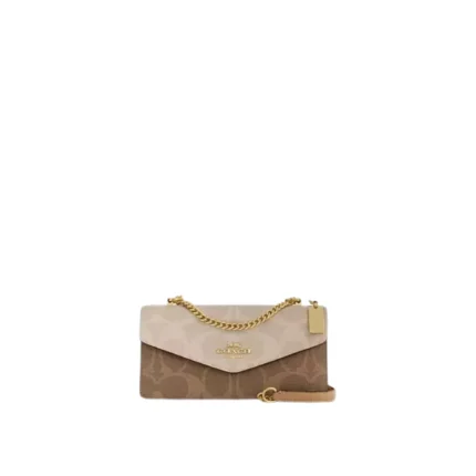 Klare Envelope Crossbody Bag In Blocked Signature Canvas