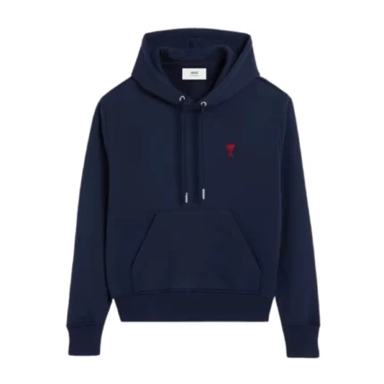 Men Relaxed Fit Hoodie with Kangaroo Pocket