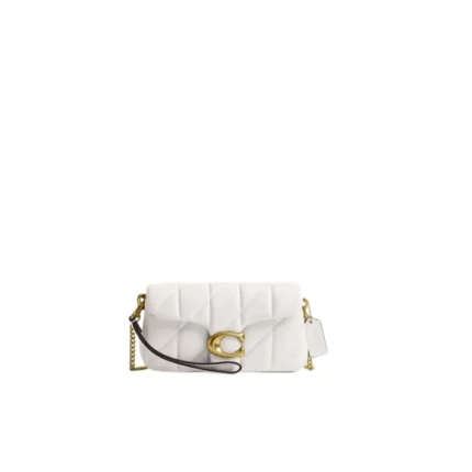 Bolsa Tabby Chain Crossbody 19 With Quilting Coach - Off White