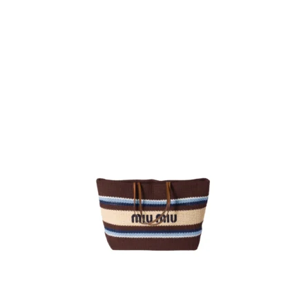 Raffia-Effect Woven Tote Bag